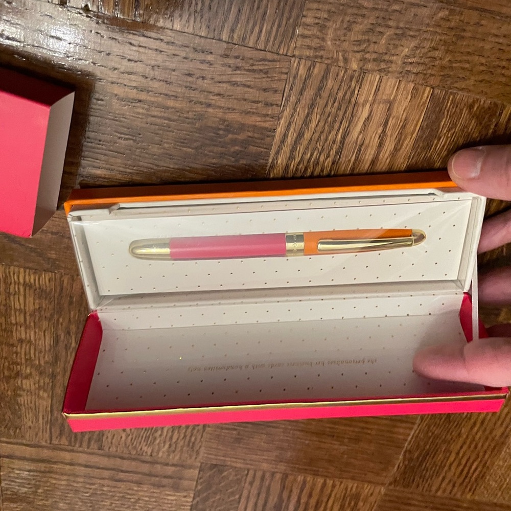 kate spade Pink and Orange Pen